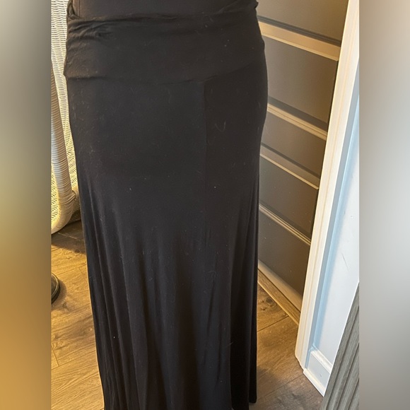 Copper Key Comfy Loungey Black cotton Maxi skirt. Size Medium - Picture 4 of 5